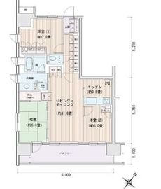 エスティメゾン豊洲レジデンス C401 間取り図