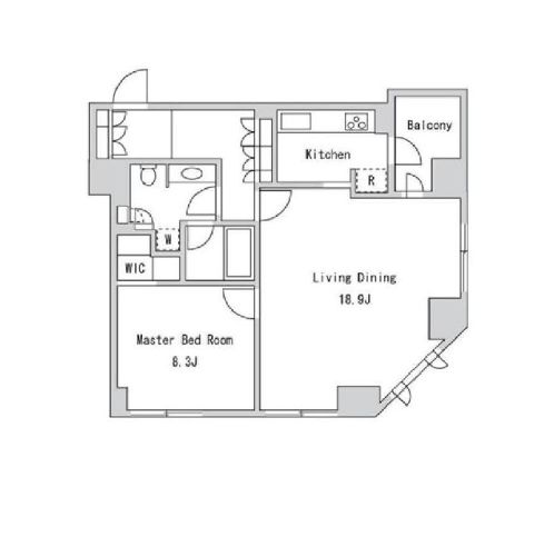 LaSante一番町 801 間取り図