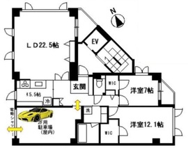 パークフロント大山 2F1 間取り図