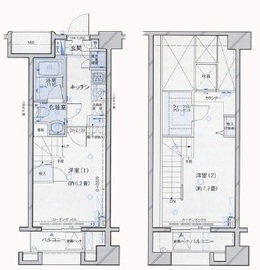 パレステュディオ神楽坂シティタワー 14階 間取り図