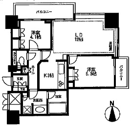 品川タワーフェイス 11階 間取り図