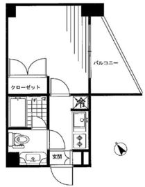 ホワイトヒルズ白金 801 間取り図