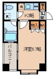 レジディア後楽園 1103 間取り図