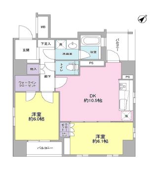グランスイート銀座レスティモナーク 10階 間取り図