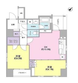 グランスイート銀座レスティモナーク 10階 間取り図