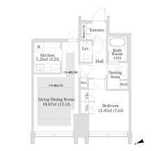 ラ・トゥール新宿グランド 1702 間取り図