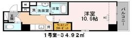 グランディーノ早稲田 501 間取り図