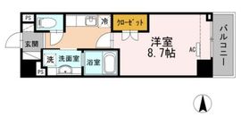 グランディーノ早稲田 502 間取り図