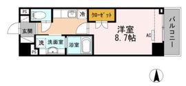 グランディーノ早稲田 802 間取り図