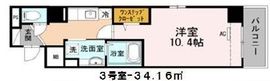 グランディーノ早稲田 203 間取り図