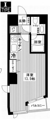 カスタリア新宿御苑 409 間取り図