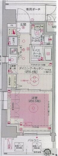 エステムプラザ飯田橋タワーレジデンス 806 間取り図