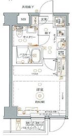 クレヴィスタ文京江戸川橋 405 間取り図