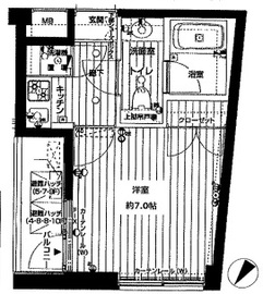 ジェイパーク恵比寿3アルティマ 4階 間取り図