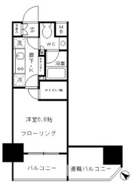 パークリュクス東麻布mono 10階 間取り図