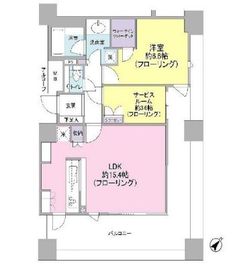 エティア目黒ウエストタワー 2階 間取り図