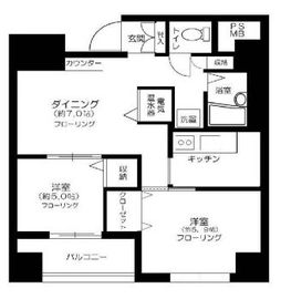 グランドメゾン田町 2階 間取り図