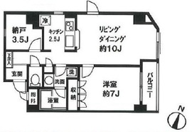 ダリアコート白金台 503 間取り図