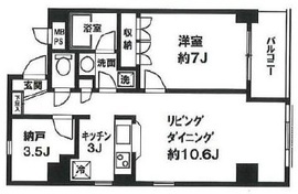 ダリアコート白金台 401 間取り図