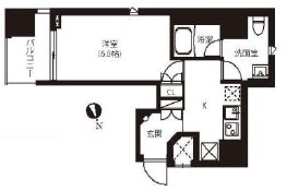 アーバネックス銀座東 501 間取り図