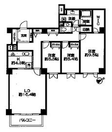 広尾ガーデンヒルズ 5階 間取り図