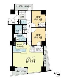 ストーリア品川 1506 間取り図