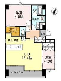 パークフラッツ新宿イーストサイド 602 間取り図