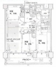 シティテラス下目黒 3階 間取り図