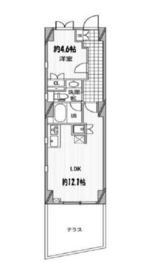 パシフィックコート中延 101 間取り図