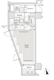 カスタリア中延 807 間取り図