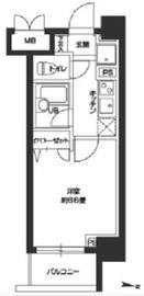 カスタリア住吉 801 間取り図