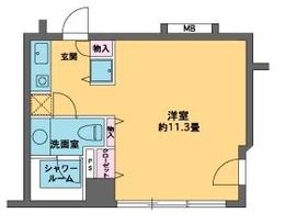 カスタリア水天宮2 1003 間取り図