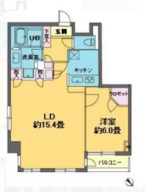 カスタリア東日本橋2 1002 間取り図