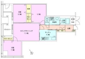 茅場町タワーレジデンス 1908 間取り図