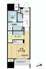 ザ・ミッドハウス新宿御苑 4階 間取り図