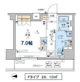 ジェノヴィア東日本橋駅前グリーンヴェール 5階 間取り図