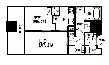 キャピタルゲートプレイス ザ・タワー 8階 間取り図