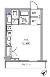 テラス恵比寿南 202 間取り図
