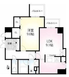 センプレ高輪 301 間取り図