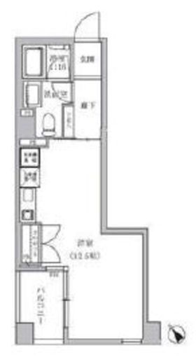 テラス恵比寿南 204 間取り図