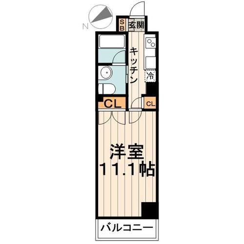 プラティーク清澄白河 605 間取り図