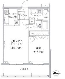 ヒューリックコート雪が谷 319 間取り図