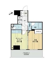 ライオンズタワー池袋 13階 間取り図
