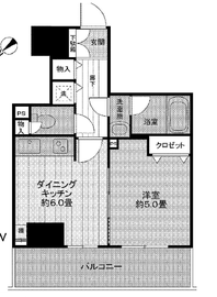 ライオンズタワー池袋 13階 間取り図