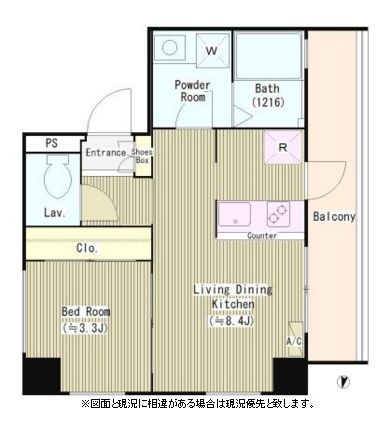 カーナ大井町 303 間取り図