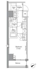 ミレーネ品川荏原 204 間取り図