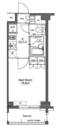 プラウドフラット学芸大学 206 間取り図