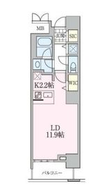 ロイヤルパークスタワー南千住 1516 間取り図