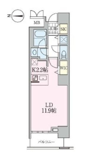 ロイヤルパークスタワー南千住 1205 間取り図