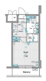 グランド・ガーラ銀座 11階 間取り図